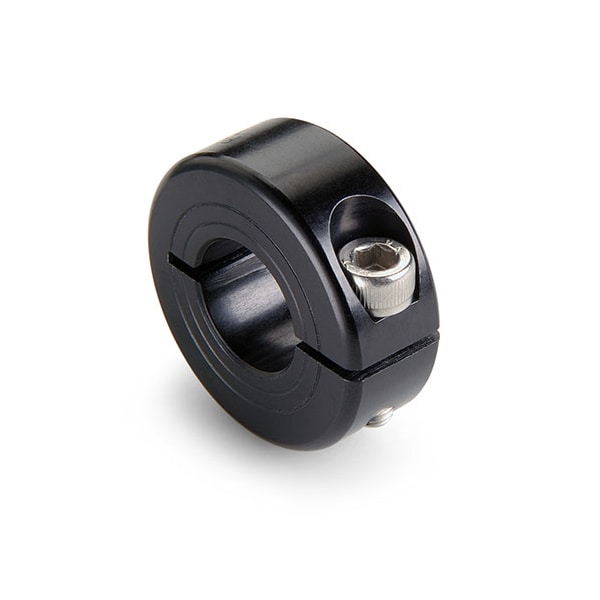 Shaft Collar, 1pc Clamp, Bore 40mm, OD 60mm, Anodized Aluminum